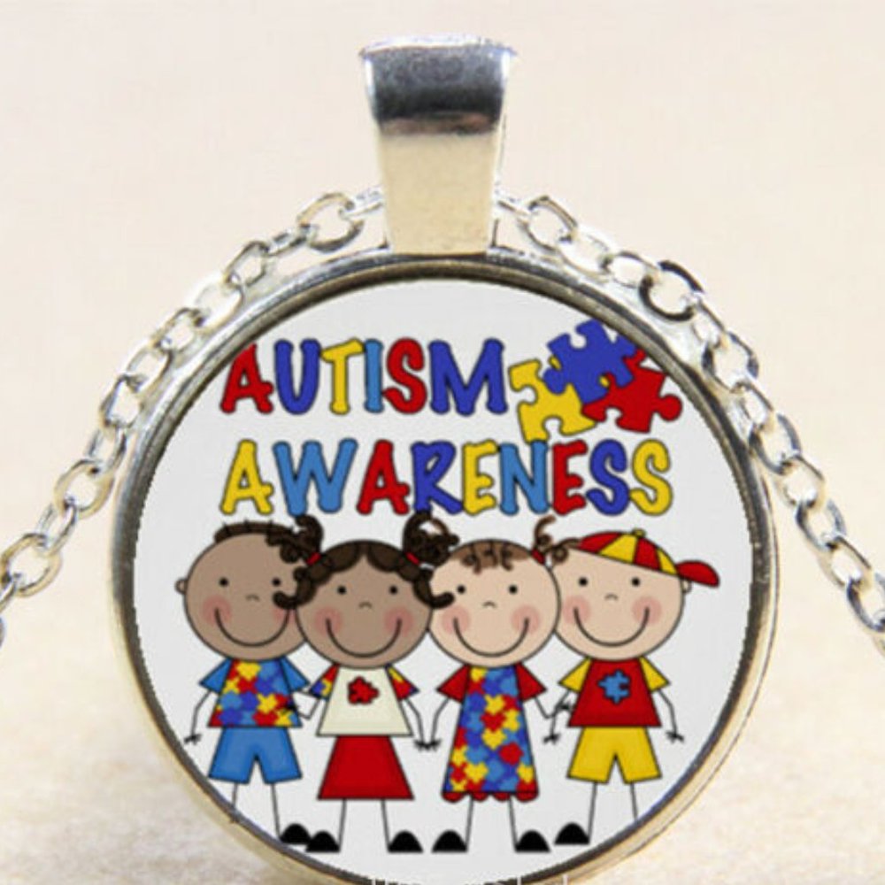 NWOT Autism Awareness Series Necklace